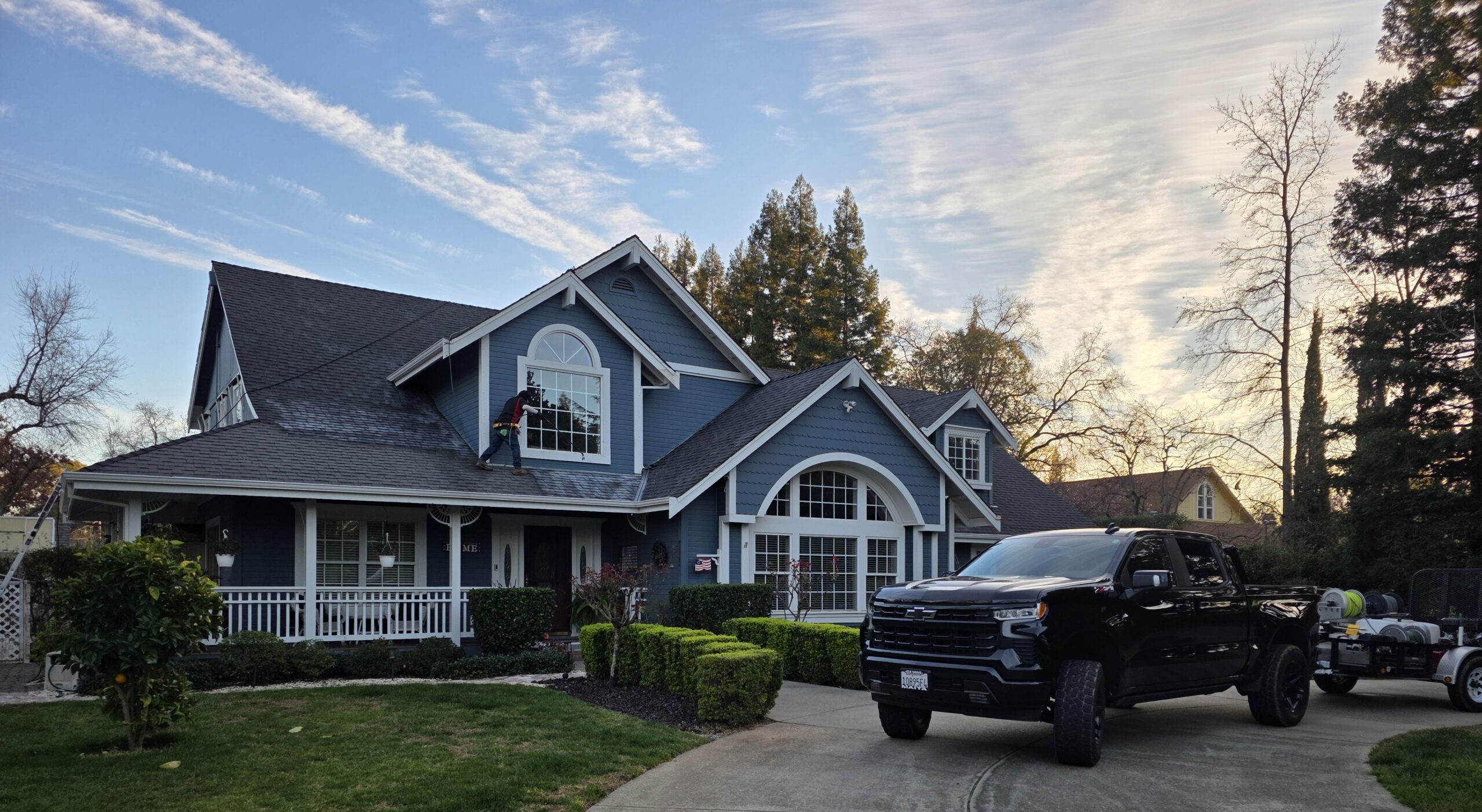 Roof rejuvenation project in Loomis, California by North West Fresh Roof.