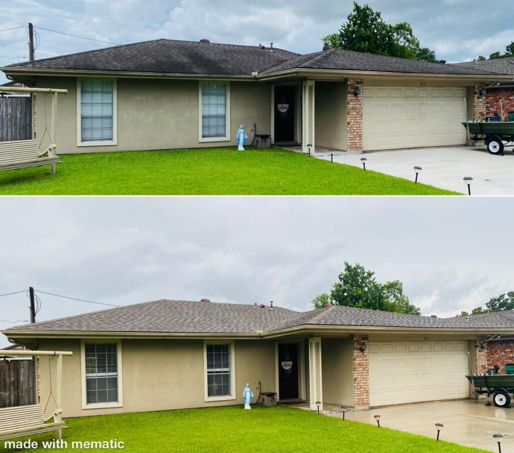 Roof washing before and after north west fresh roof roseville 95747 5